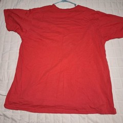 Port & Company T-Shirt Mens 3XL Red Yellow Star Graphic Short Sleeve Tee Cotton