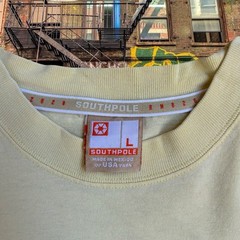 2000s Southpole Bronx Basketball Backyard Classic Vintage Yellow Tshirt Mens L.