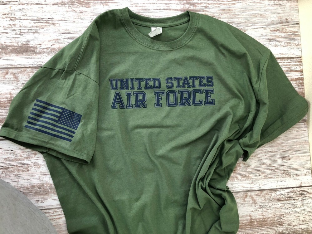 USAF T Shirt DD214 Air Force United States dd-214 Military T-shirt usaf 112G