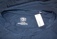 NWT ATHLETIC WORKS MENS XL (46-48) Dk Blue Core Jersey Active Dri-Works T-Shirt