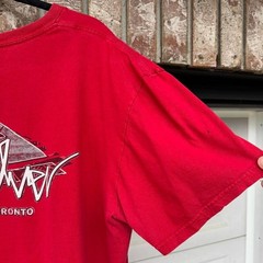 RED 00s QUIKSILVER “TORONTO” GRAPHIC TEE