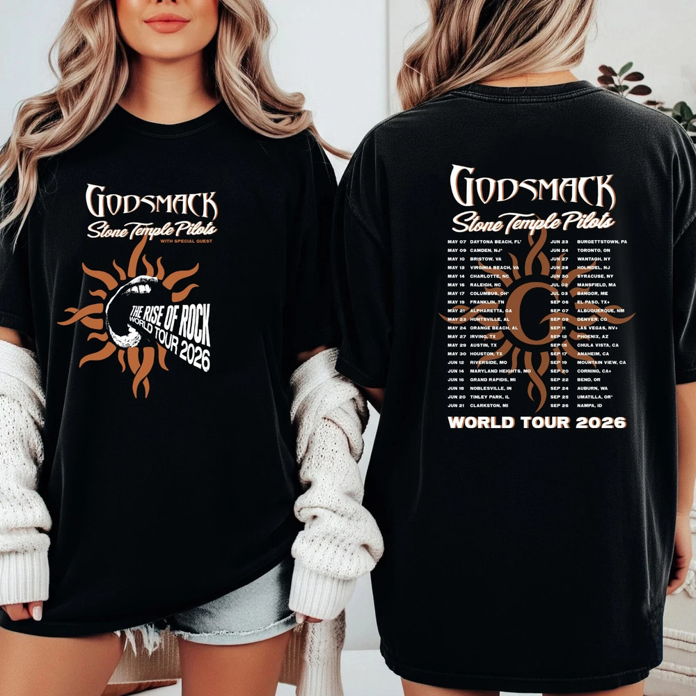 Godsmack Stone Temple Pilots Tour 2026 Concert Shirt