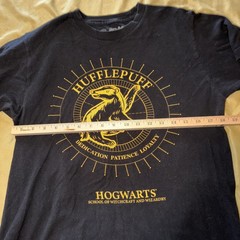Wizarding World Harry Potter Hufflepuff Black T-shirt Medium Hogwarts School