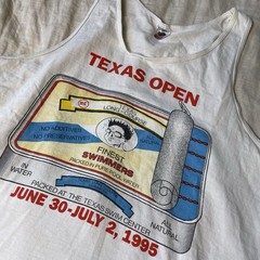 Vintage Texas Open Swimming Shirt 1995 90s FOTL XL