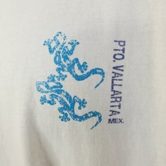 Vintage Puerto Vallarta T Shirt Mens Size 2XL Y2K Mexico Gecko Lizard Animal
