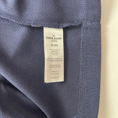 Eddie Bauer Hoodie Mens XL Blue Thermal Textured Outdoor Hiking Gorpcore Casual