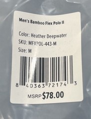 Free Fly Men’s Bamboo Flex Polo || T Shirt (MFXPOL-443-M) Size M Color Blue