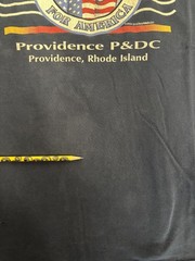 Vintage USPS Providence P&DC Shirt Mens XL Blue Postal Eagle Flag Gildan 2003