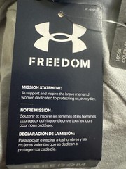 Under Armour Men UA Freedom Vintage Flag T-Shirt UA 1374094 Steel Grey 2XL NEW
