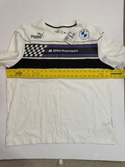 Puma BMW Motorsport White Logo Shirt Men’s XXL NEW with TAGS