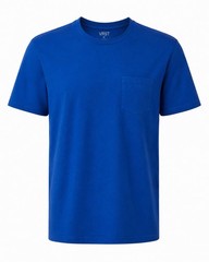 NEW VRST Essential Pocket Tee Blue Tide Size S SS Gym Train Athleisure