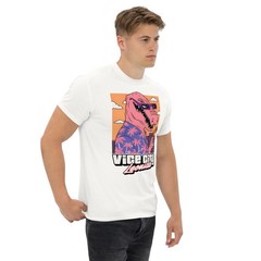 Vice City Leonida T Shirt Retro Crocodile GTA 6 Gamer Graphic Tee
