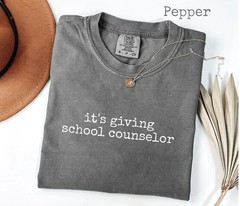 Comfort Colors School Counselor T-Shirt: Funny Mental Health Educator Gift