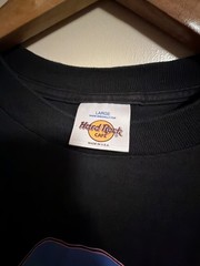 Vintage 90s Hard Rock Cafe Orlando Neon Graphic T-Shirt Single Stitch Made in US