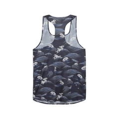 PUMA X Saysky Graphic Crew Neck Tank Top Mens Blue Casual Athletic 52695616