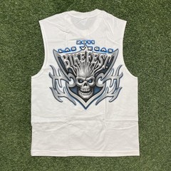 Bike Fest Shirt L 00s Y2k 2011 Las Vegas Motorcycle Biker Sleeveless Cutoff Tee