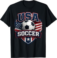 Soccer Football Cup 2026 USA Kid Adult Coton T-Shirt, Gildan 5000