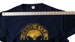 Chris Kyle Warrior Frog Foundation T-Shirt Men’s Large Navy Blue Skull Tee