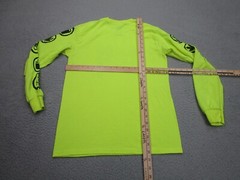 The Weeknd Shirt Mens S Yellow Neon Black Bad Habits XO Tour Concert Long Sleeve