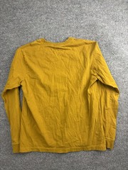 Nike Shirt Mens Medium Gold The Nike Tee Long Sleeve Swoosh Logo Crewneck