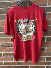 BUC-EE’S CHRISTMAS 2023 Americana Tee Shirt Red Sz Lg Holiday Festive Beaver