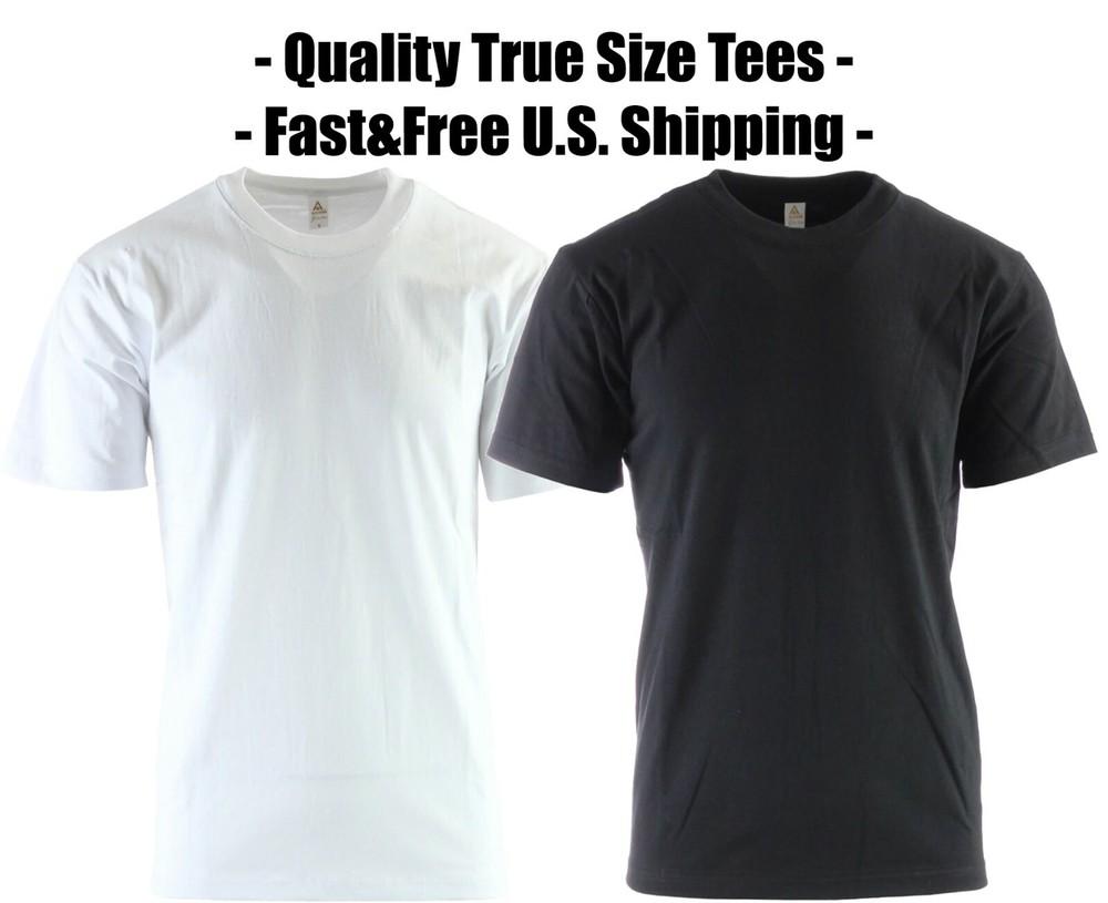 BIG & TALL T-Shirts Heavyweight Oversized Solid Tees ALL PRO Size – 5XL 6XL 8XL