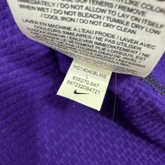Nike Pro Combat Shirt Mens Large Purple Gray Fitted Hyperwarm Shield Performance