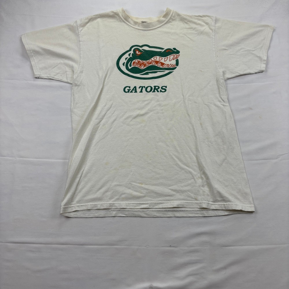 Anvil Florida Gators Graphic T-Shirt NCAA College University White Size Large