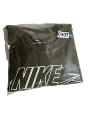 Nike T-Shirt Mens Size 3XLarge Green Short Sleeve Just Do It Logo Tee Graphic