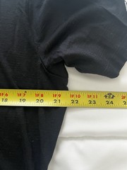 Merino.tech Superfine 100% Merino Wool V Neck T Shirt Black XXL Womens (145)