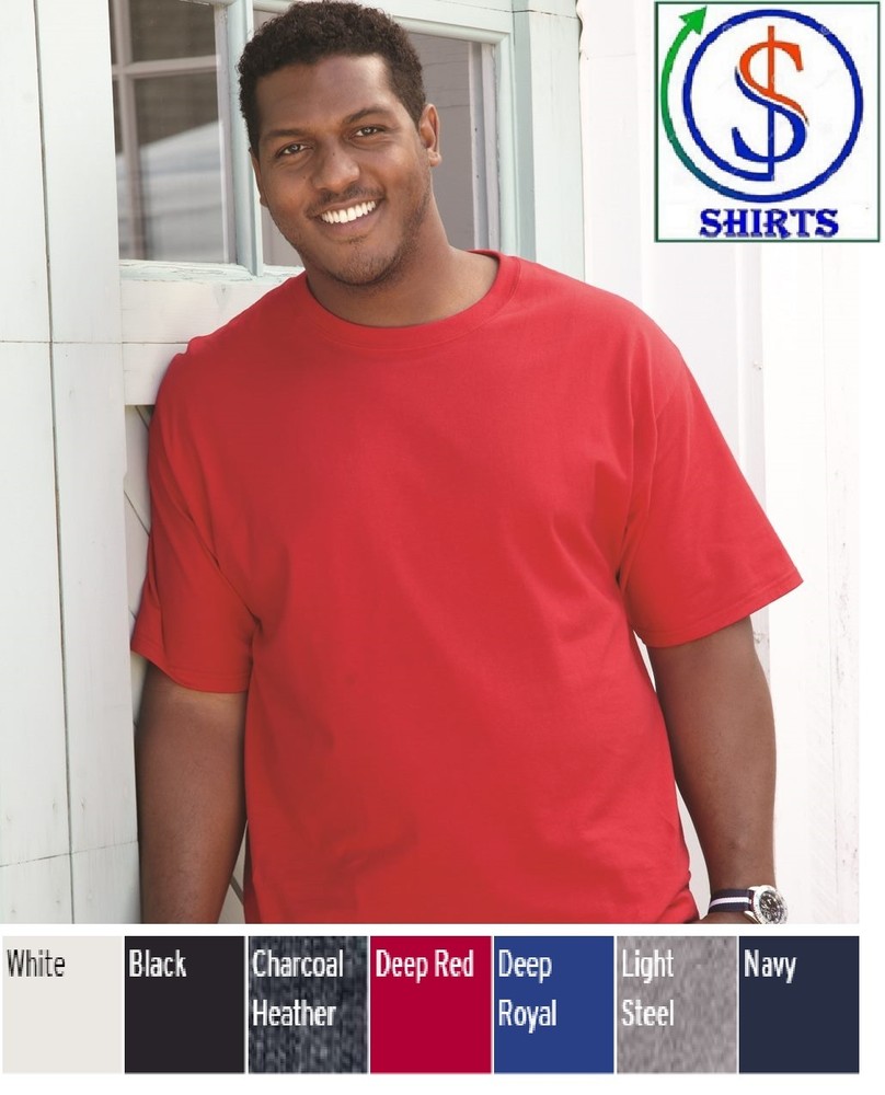 Hanes Beefy-T® Tall Short Sleeve T-Shirts Tee 100% Cotton Men’s LT XLT-4XLT 518T