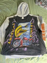 VTG Y2K T-Shirt Lot OF 12 Harley Davidson 3D Emblem Lightning Thunder Mens L-2XL