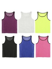 Men Muscle Shirts Sheer Transparent Tops Sleeveless Slim Fit Stringer Tank Top