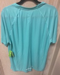 NEW Athletic Works Mens Dri-More T-Shirt Aqua Short Sleeve Size L Gym Workout
