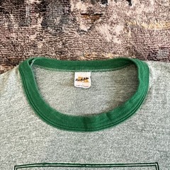 Vintage 1970s Russell Athletic Gold Label Zides Sports Ringer T-Shirt Green – L