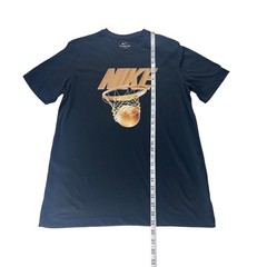 Nike Mens Dri-FIT Basketball Graphic T-Shirt Black HF6205-010 Size Medium NEW