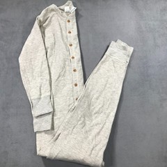 Vintage Duofold Union Suit Men’s Small Gray 2-Layer Base Layer Button Up Wool
