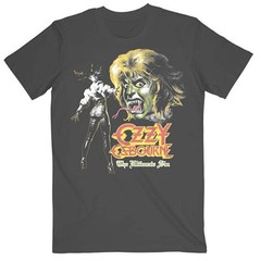 Men’s Ozzy Osbourne Ultimate Remix (Back Print) Slim Fit T-shirt Large Charcoal