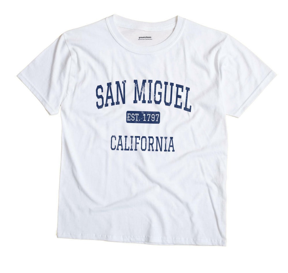 San Miguel California CA T-Shirt San Luis Obispo County EST
