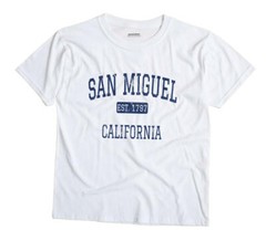 San Miguel California CA T-Shirt San Luis Obispo County EST