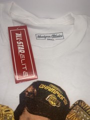 8/24 Championship Rings Casual Graphic Print Short Sleeve Crew Neck Tee