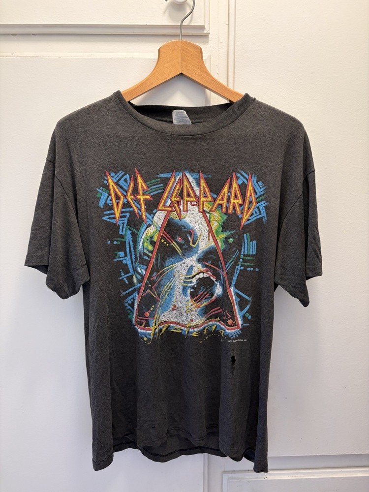 Vintage Def Leppard Shirt, real merch from 90s Florida concert, Free Shipping