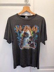 Vintage Def Leppard Shirt, real merch from 90s Florida concert, Free Shipping