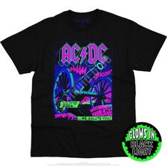 AC DC-TNT-WE SALUTE BLACKLIGHT-GLOWS IN Blk Light-SHIRT S-M-L-XL-XXL