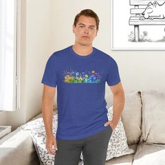 Flower Comfort Tee Floral Shirt Gift for Her Him Nature Lover Soft