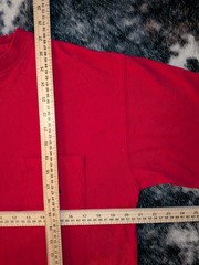 Vintage Ivy Crew Classics Men’s Red Cotton Knit Crew Neck Pocket Logo Tee M