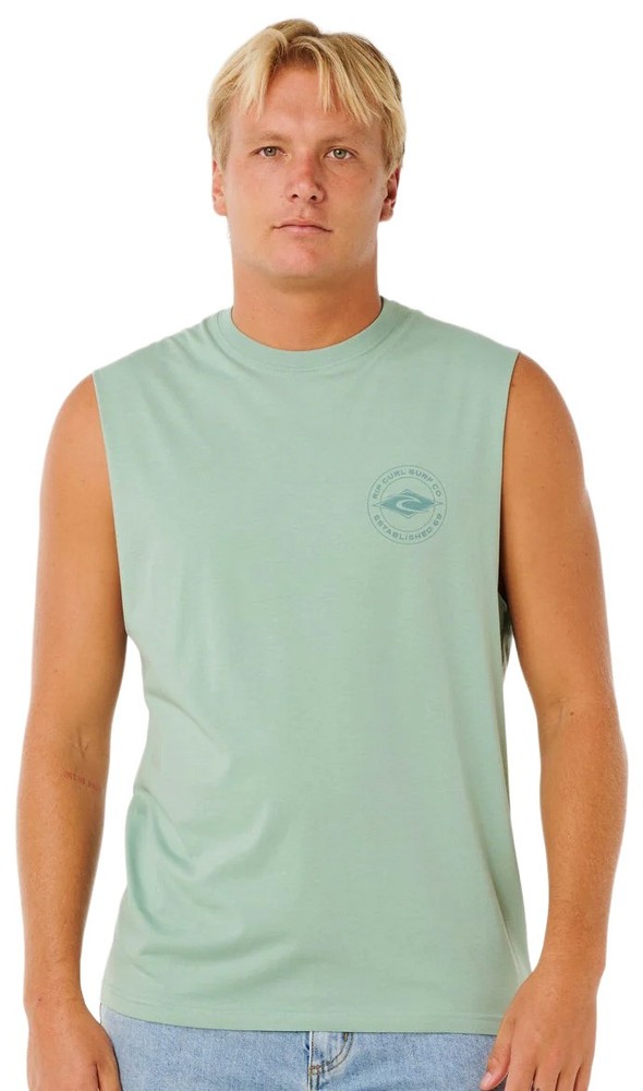 Rip Curl Staple Men’s Muscle Tank – Aloe – New