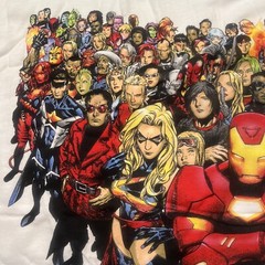 Vintage Marvel X Mad Engine Full Cast Iron Man Comics T-Shirt Size XL/XG