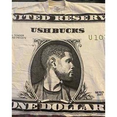 Usher Oversized Limited Edition Money Short Sleeve Tee Men’s XXL