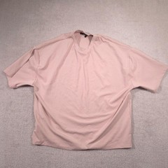 ASOS DESIGN Shirt Mens Large Pink Stretch Jersey Basic Solid Tee Crewneck Casual